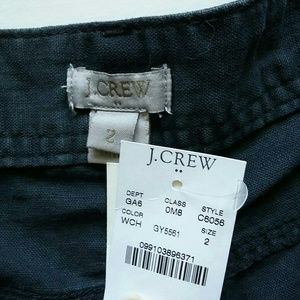 J. Crew Shorts - J Crew Linen Blend Charcoal Black Chino Shorts NWT J. Crew Shorts - J Crew Linen Blend Charcoal Black Chino Shorts NWT